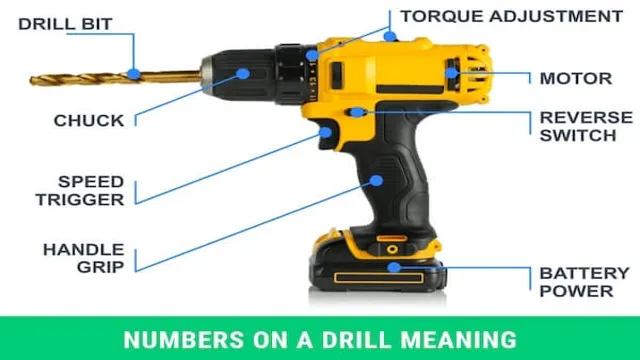 what do numbers on cordless drill mean