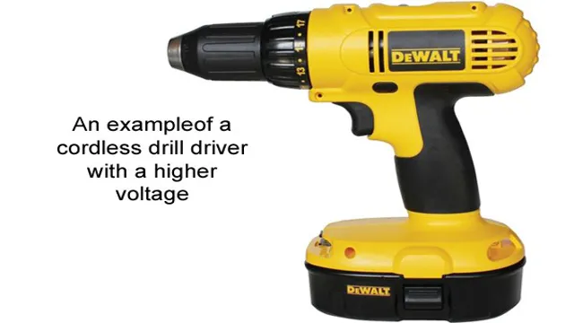 what is a good voltage for a cordless drill