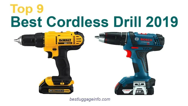 what is the best cordless drill 2019