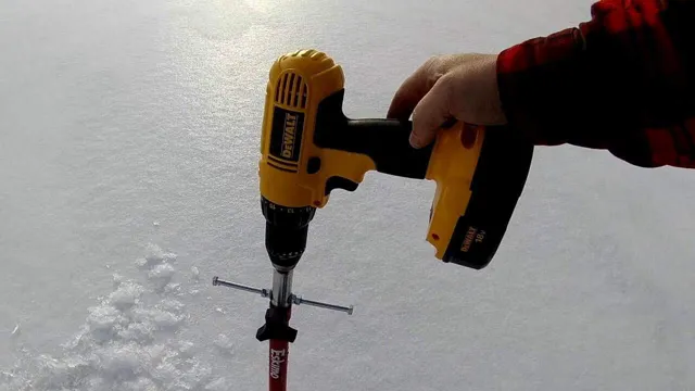 what is the best cordless drill for an ice auger