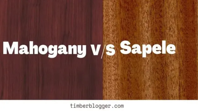 what is the difference between mahogany and sapele