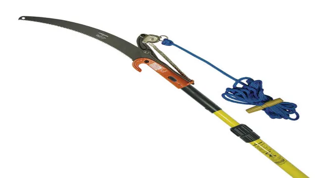 what is the rope for on a pole saw