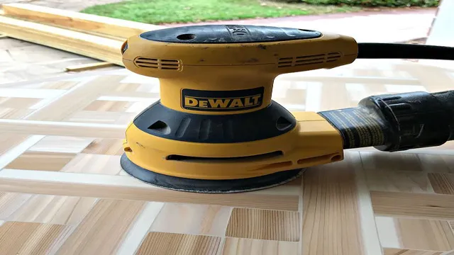 what sandpaper to use with dewalt orbital sander