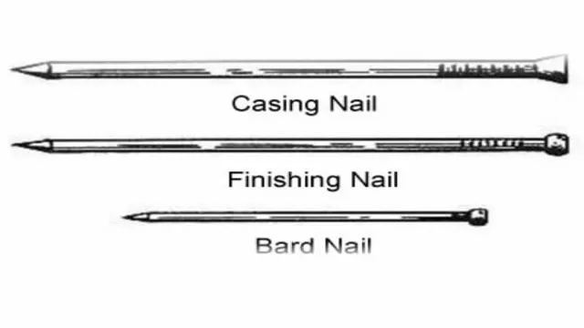 what size nails for door casing