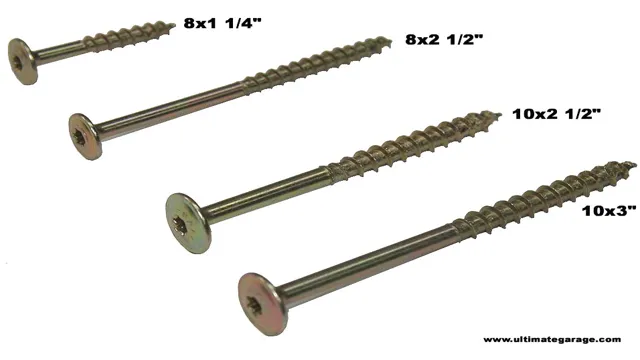 what size screws for cabinets