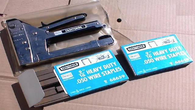 what size staples does a craftsman staple gun