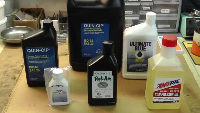 what type of oil does a air compressor take