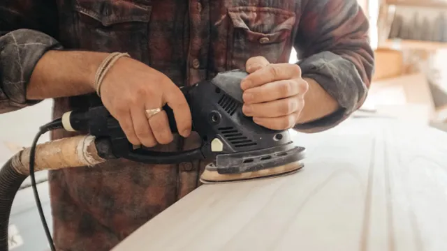 when to use an orbital sander