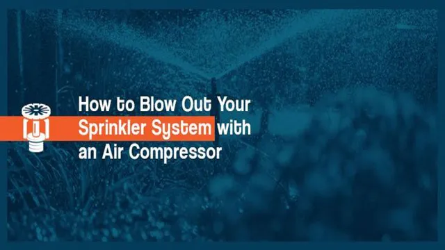 where to connect air compressor to sprinkler system