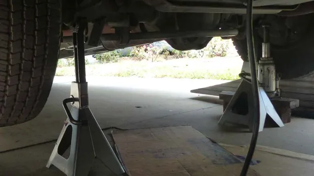 where to place jack stands on mitsubishi lancer