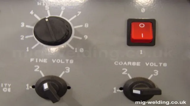 which of the following is true of welding machine settings