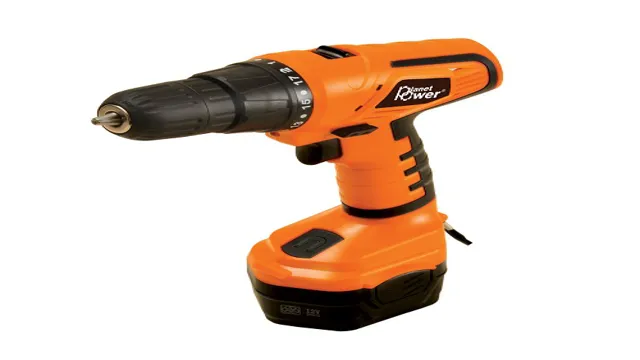 who makes orange cordless drill