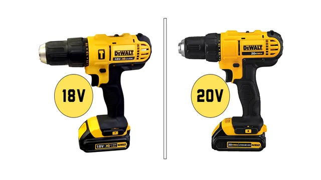 why some cordless drills are 20v or 18v