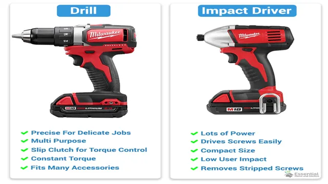 why use impact driver vs drill