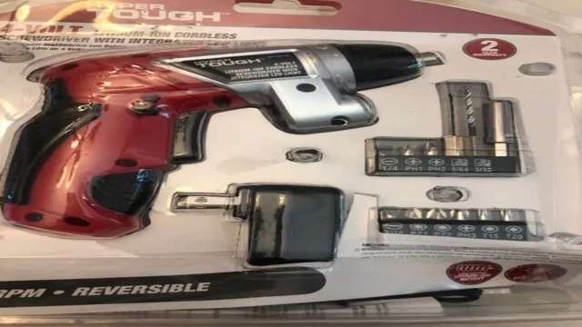 will a 4 volt cordless drill work good enough